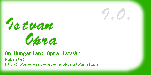 istvan opra business card
