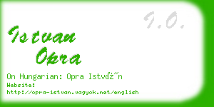 istvan opra business card
